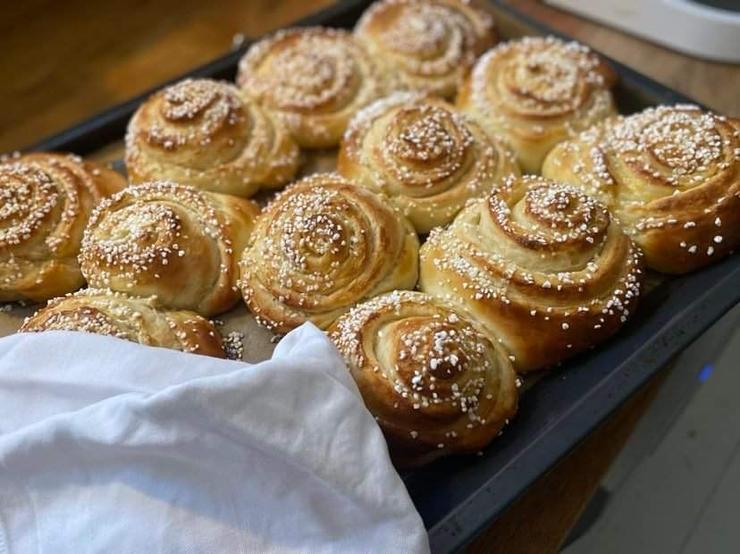 Vaniljbullar på Café Parkvillan